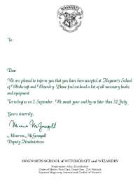 Harry-potter-acceptance-letter.pdf | Lecture notes History | Docsity