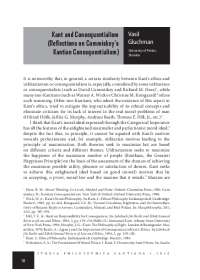 Kant and Consequentialism (Reflections on Cummiskey's ...