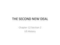 THE SECOND NEW DEAL