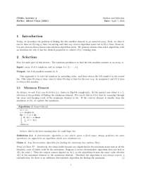 1 Introduction 2 Selection