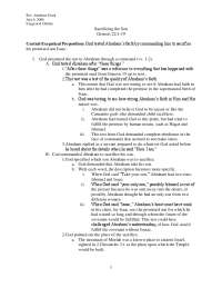 God tested Abraham's faith by commanding him to sacrific