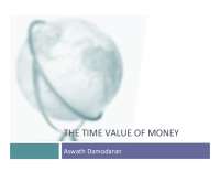 THE TIME VALUE OF MONEY