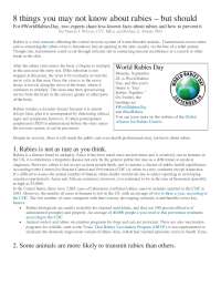 8 things you may not know about rabies – but should