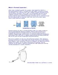 Water Thermal Expansion