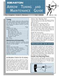 ARROW TUNING AND MAINTENANCE GUIDE