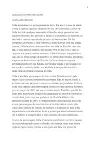 ANÁLISE DAS PERSONAGENS DO LIVRO “O MUNDO DE SOFIA”