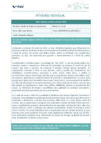 Atividade Individual - Gestão da Cadeia de Suprimentos