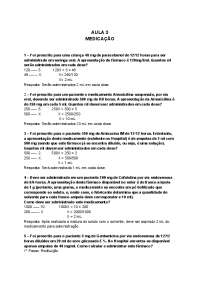 Exercício pediatria disciplina saúde da crinaça