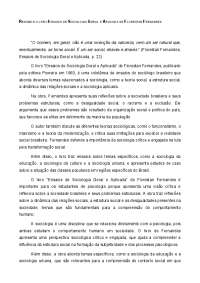 Ensaios de Sociologia Geral e Aplicada de Florestan Fernandes