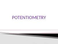 Potentiometry - principle, theory