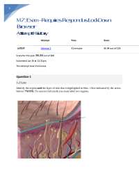 Portage Learning / BIOD 151 / Mod Exam 7 Updated