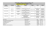 quadro horário ofertas disciplinas semestre 2023.1