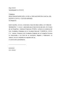 Modelo de Compañía anónima venezolana en modalidad de PYMES