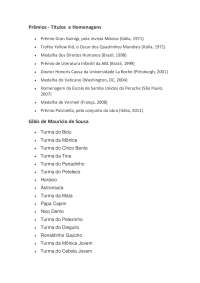 Prêmios, Títulos e Homenagens de Maurício de Sousa