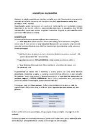 Resumo de anomalias anorretais