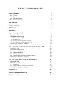 Ethics nad Moral Philosophy