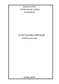Cơ sơ văn hóa Việt Nam
