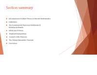 Presentation on the topic "Number Theory" for Continuous Assessment