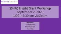 SSHRC Grant Workshop Notes