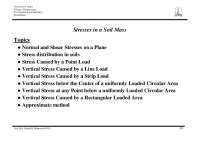 Stresses in a Soil Mass