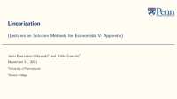 Linearization (Lectures on Solution Methods for Economists V: Appendix)
