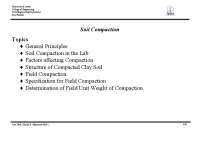 Soil Compaction in Civil Engineering