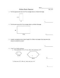 Golden Ratio Handout