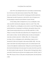 Linus Pauling: Discovering Protein