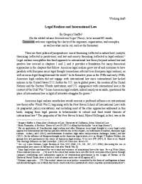 Legal Realism and International Law