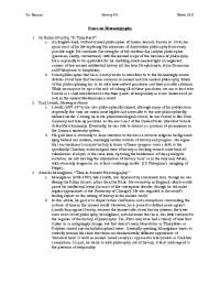 Notes on Historiography 1. Sir Richard Sorabji, “Is Time Real ...
