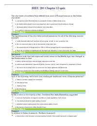 HIEU 201 Chapter 13 Quiz