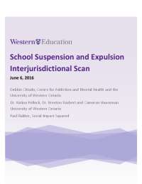 School Suspension and Expulsion Interjurisdictional Scan