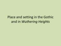 Place and setting in the Gothic and in Wuthering Heights
