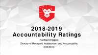 2018-2019 Accountability Ratings in Texas Education System