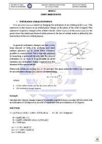 Orbital Maneuvers and Hohmann Transfer for Communication Satellites