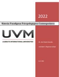Actividad 3. Diagrama de flujo. Paradigmas psicopedagógicos contemporáneos