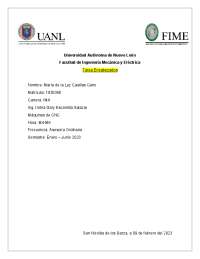 ACTIVIDADES DE LA MATERIA DE MAQUINAS DE CNC