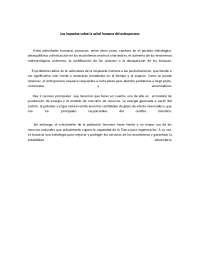Los impactos sobre la salud humana del antropoceno