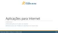 Introdução a Aplicações para Internet