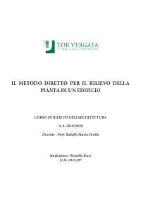 Il metodo diretto per il rilievo in pianta di un edificio
