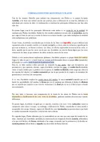 COMPARACIÓN ARISTOTELES Y PLATON