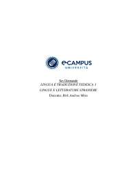 Risposte chiuse COMPLETO - LINGUA  E TRADUZIONE TEDESCA 3 - Prof. Birk Andrea Meta