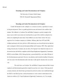 PHI 445

Deontology and Gender Discrimination in the Workplace

The University of Arizona