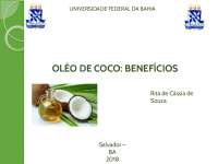 Extração de óleo de coco e seus beneficios