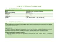 Plan de Desarrollo Curricular para Educación Primaria Comunitaria Vocacional