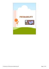 Probability and Numerical Methods