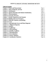 Chad's Ultimate General Chemistry Review Complete Outlines 2016
Chad's Ultimate General C