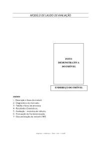Modelo de laudo de avaliação de imóveis