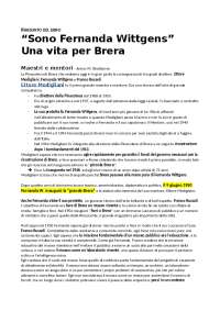 "Sono Fernanda Wittgens". Una vita per Brera