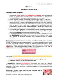 Resumo sobre distúrbios circulatórios, inflamação e reparo